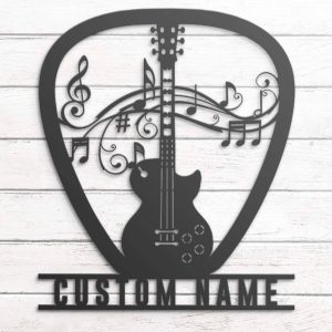 DINOZOZO Gibson Les Paul Guitar Player Guitarist Music Room Studio Decoration Custom Metal Signs4