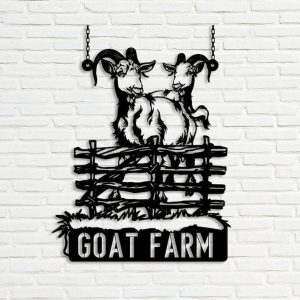 DINOZOZO Goat Farm Custom Metal Signs Gift for Farmer2