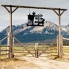 DINOZOZO Goat Farm Welcome Farm Animals Custom Metal Signs Gift for Farmer 3