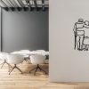 DINOZOZO Grandpa and Grandma Minimalist Line Art Old Couple Anniversary Valentines Day Gift for Her Him Custom Metal Signs 3