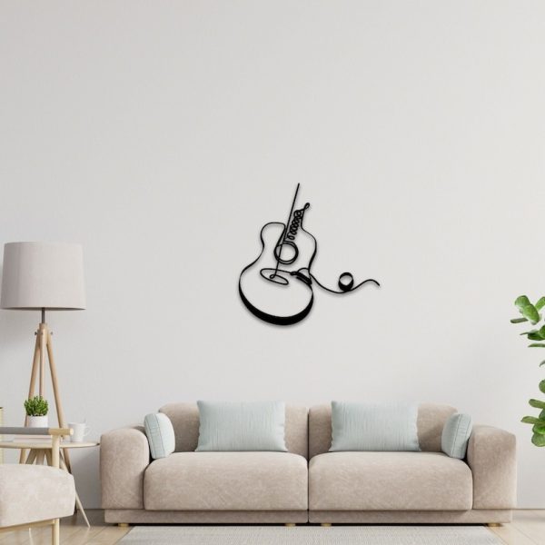 DINOZOZO Guitar Line Art Guitarist Music Room Recording Studio Business Custom Metal Signs