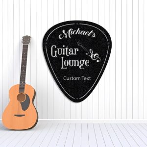 DINOZOZO Guitar Lounge Guitar Pick Music Room Recording Studio Business Custom Metal Signs2