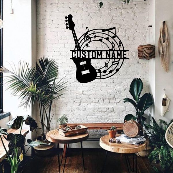 DINOZOZO Guitar Musical Instrument Music Room Recording Studio Business Custom Metal Signs