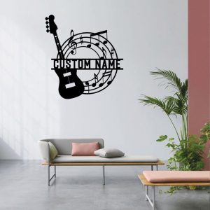 DINOZOZO Guitar Musical Instrument Music Room Recording Studio Business Custom Metal Signs3