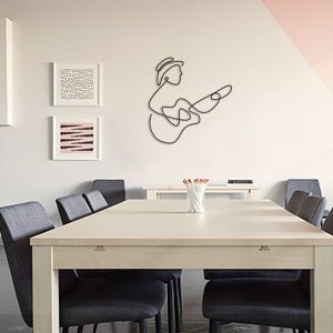 DINOZOZO Guitar Player Fluctuating Musical Notes Music Room Recording Studio Business Custom Metal Signs3