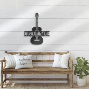 DINOZOZO Guitar Player Guitarist Music Room Studio Decoration Custom Metal Signs2