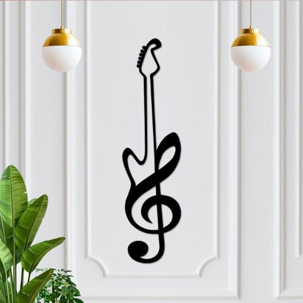 DINOZOZO Guitar Treble Clef Music Room Recording Studio Business Custom Metal Signs