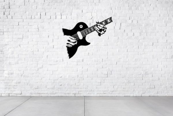 DINOZOZO Guitar Wall Art Guitar Player Music Room Recording Studio Business Custom Metal Signs