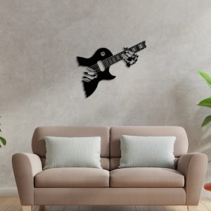 DINOZOZO Guitar Wall Art Guitar Player Music Room Recording Studio Business Custom Metal Signs