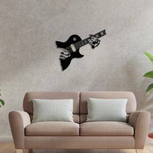 DINOZOZO Guitar Wall Art Guitar Player Music Room Recording Studio Business Custom Metal Signs4