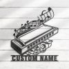 DINOZOZO Harmonica Musical Instrument Harmonica Player Music Room Decoration Custom Metal Signs 4