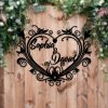 DINOZOZO Heart Couple Name Wedding Valentines Day Anniversary Gift Custom Metal Signs2