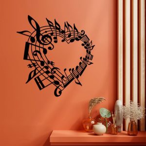 DINOZOZO Heart Music Artwork Music Room Recording Studio Business Custom Metal Signs2