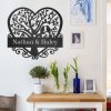 DINOZOZO Heart Sign For Couple Love Bird on Tree Valentines Day Engagement Wedding Anniversary Gift Custom Metal Signs2