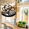 DINOZOZO Heart and Infinity Wedding Welcome Custom Metal Signs Couple Anniversary Valentines Day Gift for Her Him4