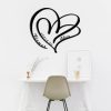 DINOZOZO Heart in Heart Wedding Date Valentines Day Wedding Anniversary Gift Custom Metal Signs3