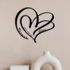 DINOZOZO Heart in Heart Wedding Date Valentines Day Wedding Anniversary Gift Custom Metal Signs4