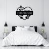 DINOZOZO Heart with Namesand Leaves Valentines Day Engagement Wedding Anniversary Gift Custom Metal Signs3