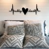 DINOZOZO Heartbeat with Names Wedding Gift for Couple Anniversary Valentines Day Gift for Her Him Custom Metal Signs3