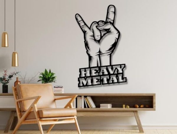 DINOZOZO Heavy Metal Rock and Roll Music Room Recording Studio Business Custom Metal Signs