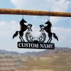 DINOZOZO Horse Farm Ranch Horse Shoes Custom Metal Signs
