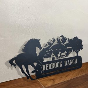 DINOZOZO Horse Ranch Horse Farm Equestrian Custom Metal Signs Gift for Farmer3