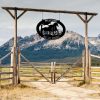 DINOZOZO Horse Ranch Welcome Farm Animals Custom Metal Signs Gift for Farmer 3