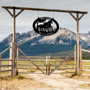 DINOZOZO Horse Ranch Welcome Farm Animals Custom Metal Signs Gift for Farmer 3
