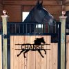 DINOZOZO Horse Stall Name Plate Horse Barn Ranch Custom Metal Signs