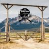 DINOZOZO Hunting Season Gun Deer Antler Custom Metal Signs Gift for Hunter