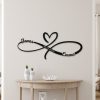 DINOZOZO Infinity Heart V2 Newlywed Gift Wedding Gift for Couple Anniversary Valentines Day Gift for Her Him Custom Metal Signs 2