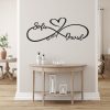 DINOZOZO Infinity Heart V3 Newlywed Gift Wedding Gift for Couple Anniversary Valentines Day Gift for Her Him Custom Metal Signs