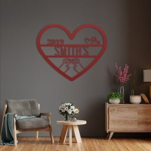 DINOZOZO Infinity Heart with Couples Names Valentines Day Engagement Wedding Anniversary Gift Custom Metal Signs4