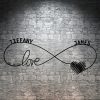 DINOZOZO Infinity Love Couples Names With Date Wedding Gift for Couple Anniversary Valentines Day Gift for Her Him Custom Metal Signs