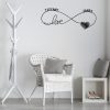 DINOZOZO Infinity Love Couples Names With Date Wedding Gift for Couple Anniversary Valentines Day Gift for Her Him Custom Metal Signs 3