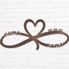 DINOZOZO Infinity Sign Valentines Day Engagement Wedding Anniversary Gift Custom Metal Signs2