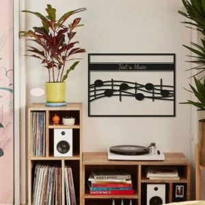 DINOZOZO Just A Music Music Lover Gift Music Room Recording Studio Business Custom Metal Signs