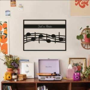 DINOZOZO Just A Music Music Lover Gift Music Room Recording Studio Business Custom Metal Signs5