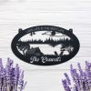 DINOZOZO Lake Life Is Best Life Lake House Pine Tree Custom Metal Signs 3