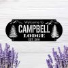 DINOZOZO Lodge Mountain Cabin Custom Metal Signs Cottage Decor3