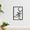 DINOZOZO Lovers Minimalist Line Art Couple Anniversary Valentines Day Gift for Her Him Custom Metal Signs