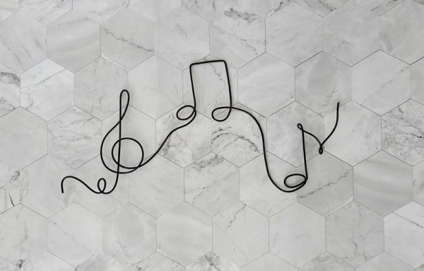 DINOZOZO Metal Musical Note Wire Wall Art Music Room Recording Studio Business Custom Metal Signs