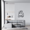 DINOZOZO Mother Father Child Figure Family Minimalist Line Art V2 Couple Anniversary Valentines Day Gift for Her Him Custom Metal Signs 2