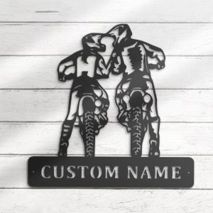 DINOZOZO Motocross Biker Couple Wedding Valentines Day Anniversary Gift Custom Metal Signs3