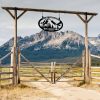 DINOZOZO Mountain Flying Eagle Pine Forest Natural Custom Metal Signs Gift for Farmer