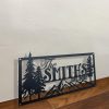 DINOZOZO Mountain Forest Last Name Custom Metal Signs3
