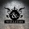 DINOZOZO Mr Mrs Wedding Gift for Couple Anniversary Valentines Day Gift for Her Him Custom Metal Signs