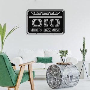 DINOZOZO Music Cassette Boho Wall Decor Modern Jazz Music Room Recording Studio Business Custom Metal Signs2