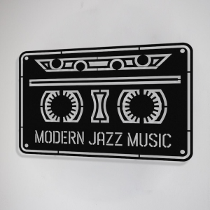 DINOZOZO Music Cassette Boho Wall Decor Modern Jazz Music Room Recording Studio Business Custom Metal Signs