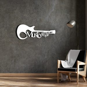 DINOZOZO Music Connects People Guitar Custom Metal Signs3